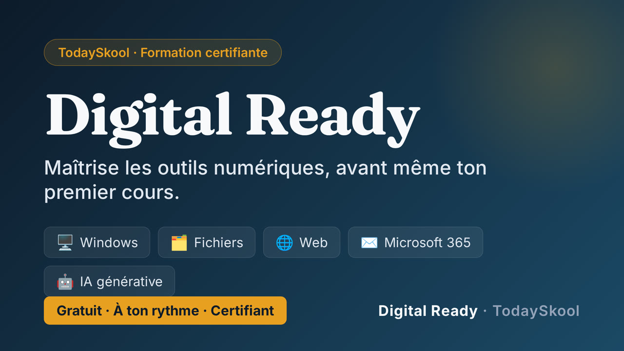 Digital Ready — Maîtrise les outils, avant même ton premier cours digital-ready-v1