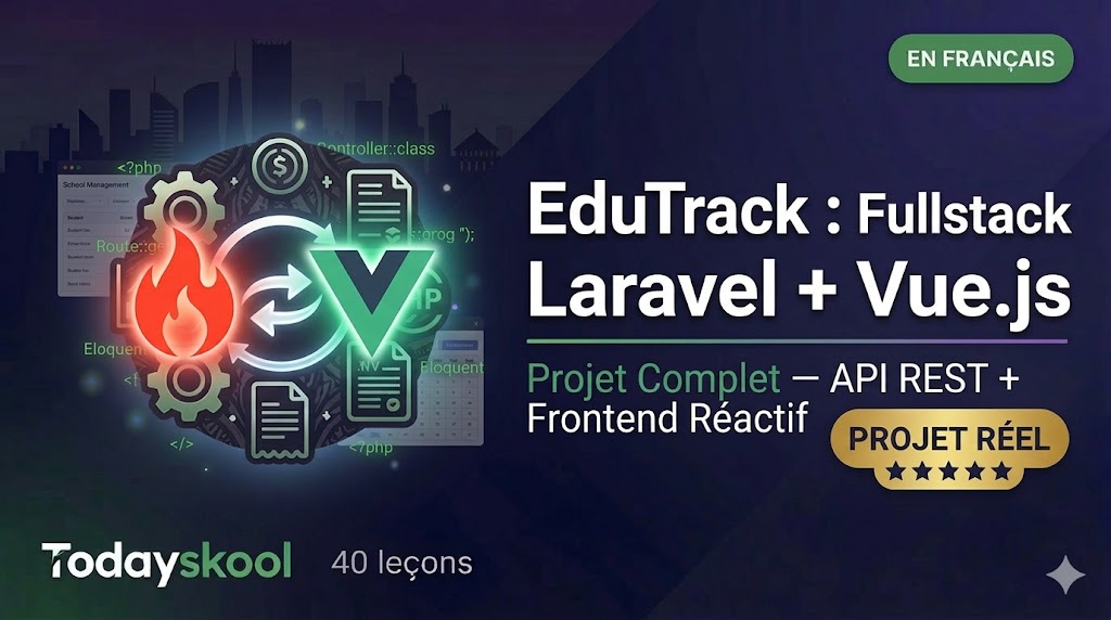 Fullstack Laravel API + Vue.js 3 : EduTrack EDUTRACK_2024
